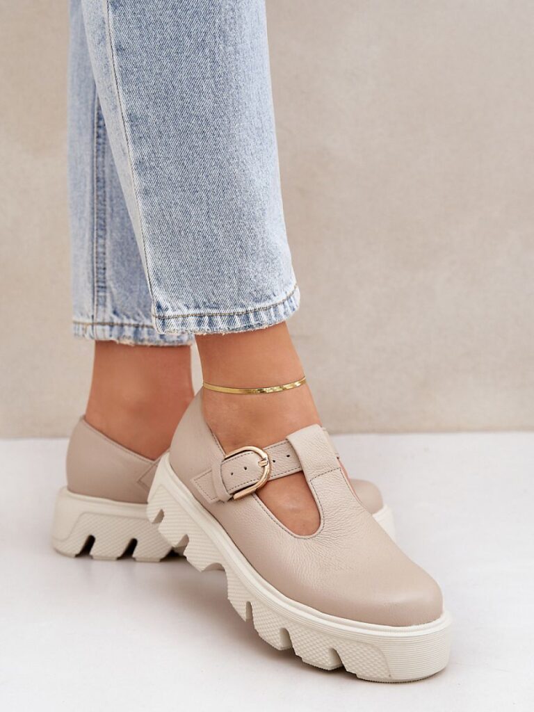 Półbuty Model Zazoo 20183 Beige - Step in style