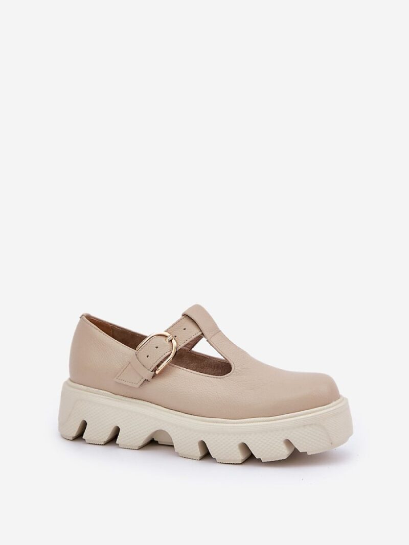 Półbuty Model Zazoo 20183 Beige - Step in style - obrazek 2