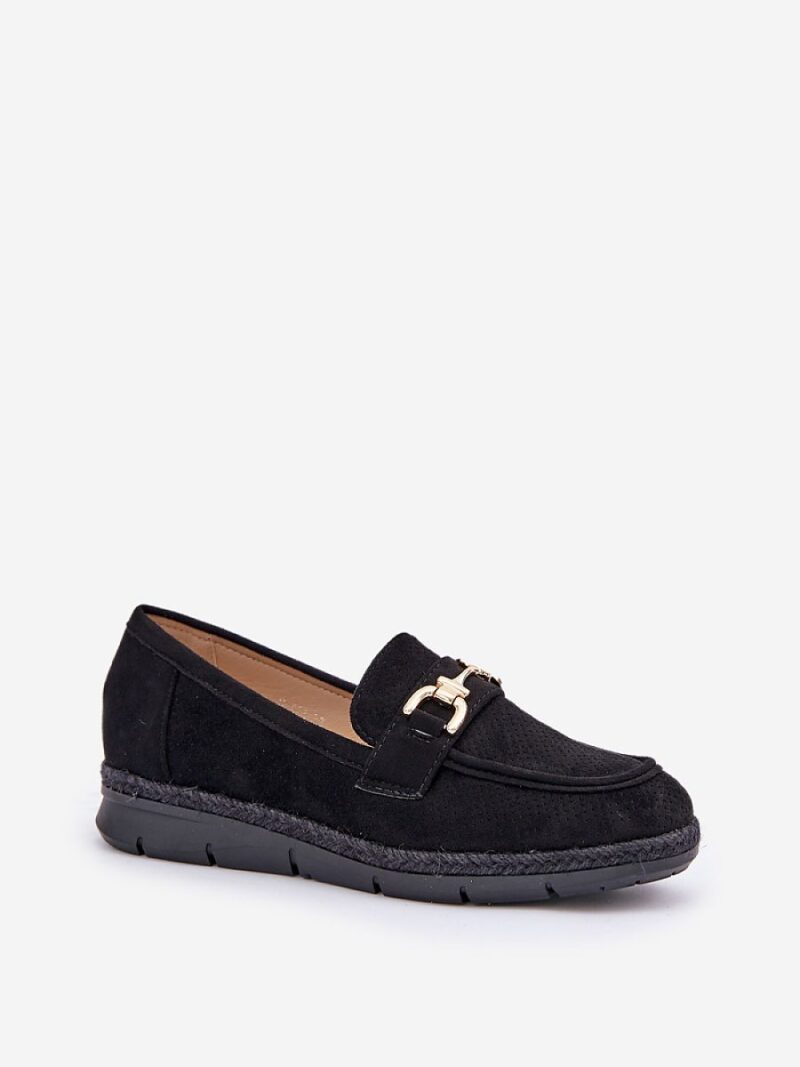 Mokasyny Model Lainer C-426 Black - Step in style - obrazek 2