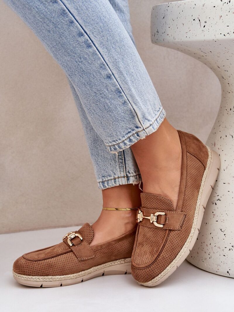 Mokasyny Model Lainer C-426 Brown - Step in style - obrazek 3
