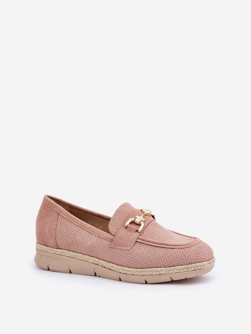 Mokasyny Model Lainer C-426 Pink - Step in style - obrazek 2