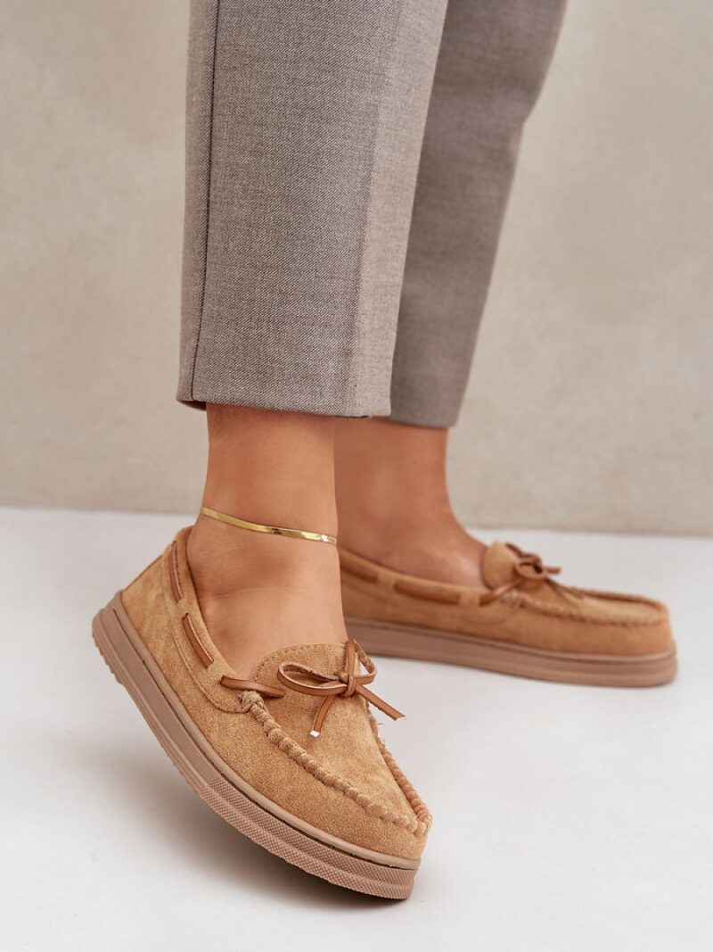 Mokasyny Model Timannie MD1046-8 Camel - Step in style