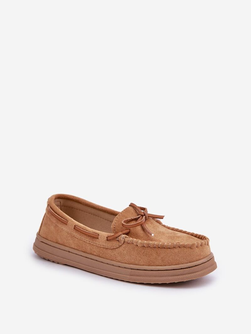 Mokasyny Model Timannie MD1046-8 Camel - Step in style - obrazek 2