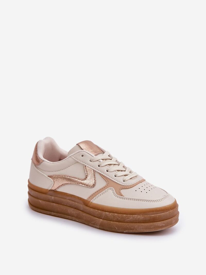 Buty Sportowe Model Annines 6486 Beige - Step in style - obrazek 2