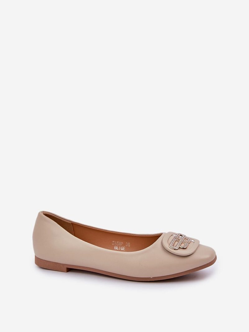 Baleriny Model Ainoria ZA58P Beige - Step in style - obrazek 2