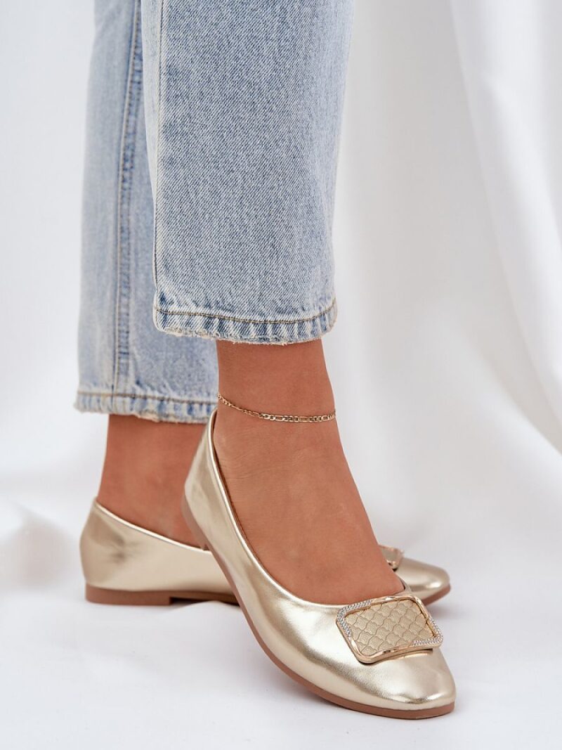 Baleriny Model Tulnelia ZA62P Gold - Step in style - obrazek 3
