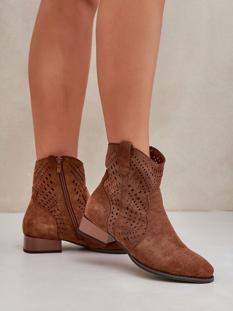 Botki Model Neliawen ASA197-30 Brown - Step in style - obrazek 3