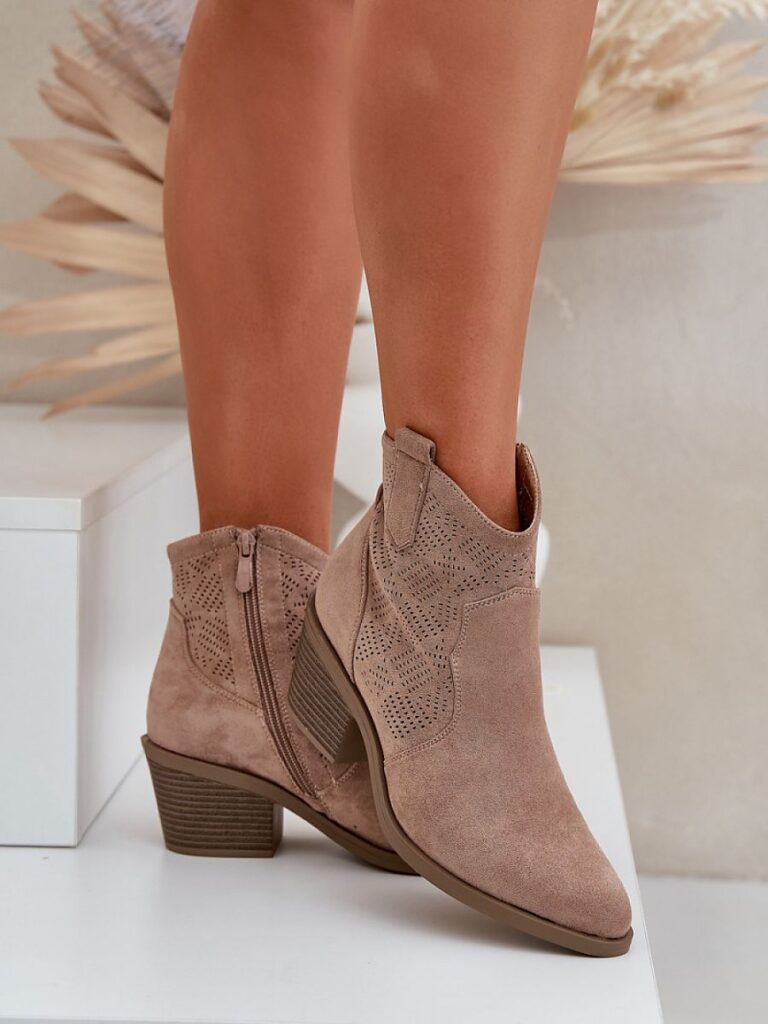 Botki Model S.Barski HY51-061 Beige - Step in style