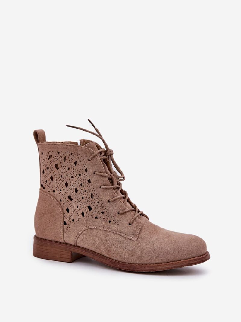 Botki Model S.Barski HY51-136 Beige - Step in style - obrazek 2