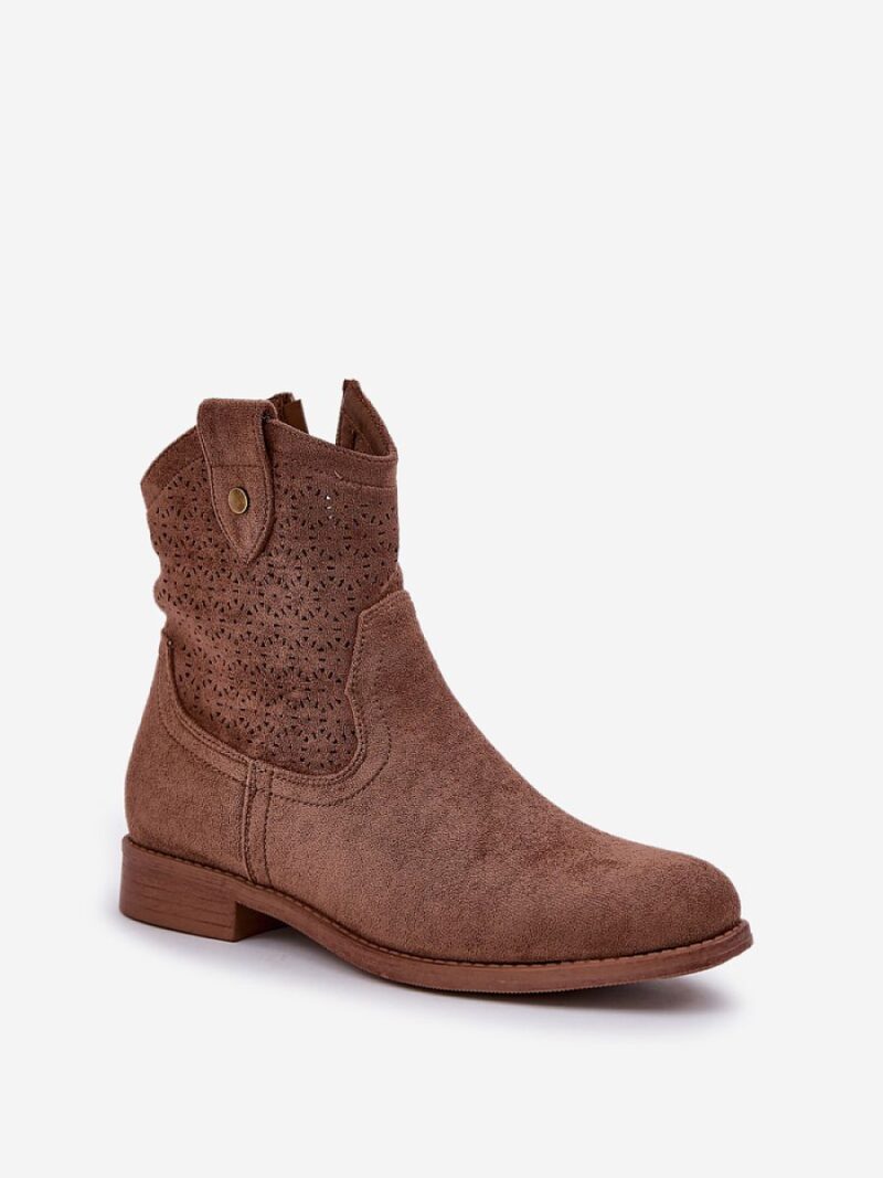 Botki Model S.Barski HY51-063 Brown - Step in style - obrazek 2