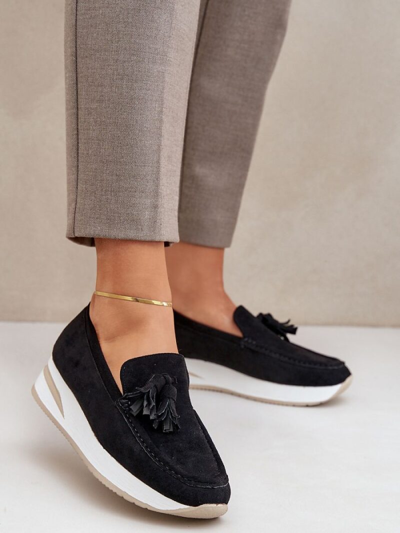 Mokasyny Model Challavia G-55 Black - Step in style