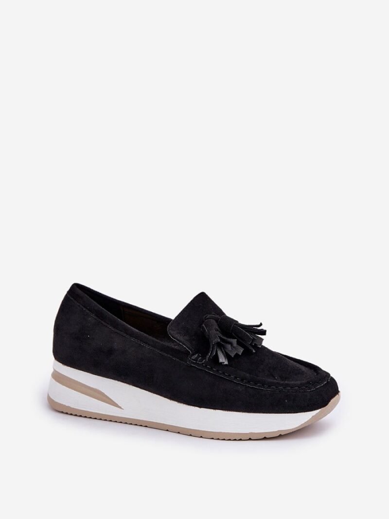 Mokasyny Model Challavia G-55 Black - Step in style - obrazek 2