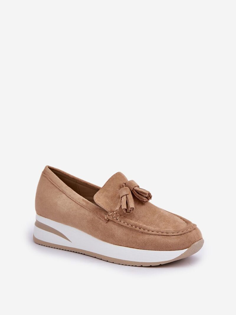 Mokasyny Model Challavia G-55 Beige - Step in style - obrazek 2