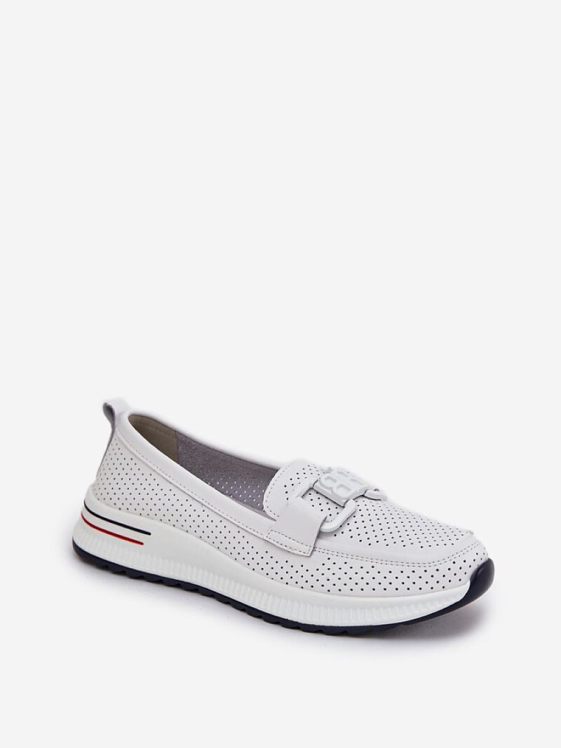 Mokasyny Model S.Barski LR51-556 White - Step in style - obrazek 2