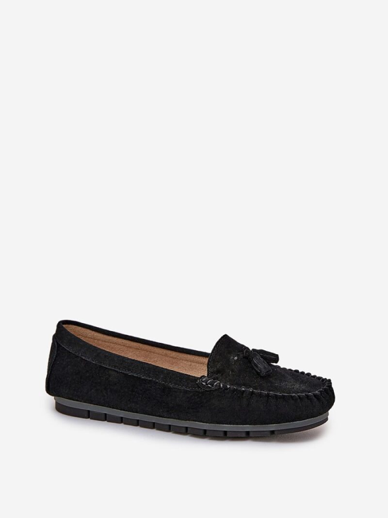 Mokasyny Model S.Barski LR51-548 Black - Step in style - obrazek 2