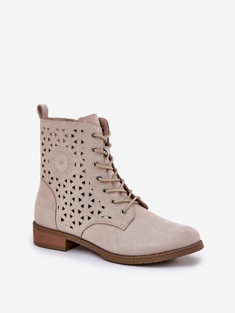 Botki Model Serfina ASA62-116 Light Beige - Step in style - obrazek 2