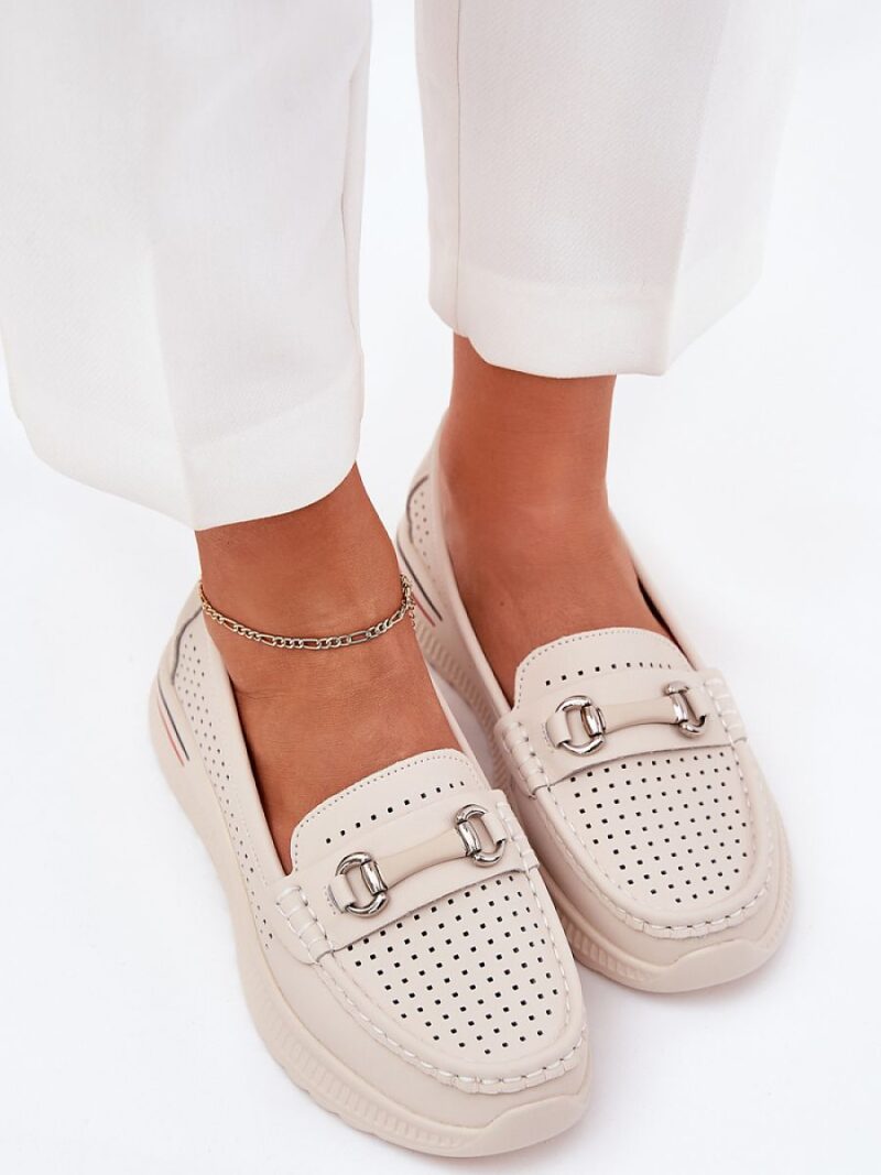 Baleriny Model Vinceza 95331 Beige - Step in style - obrazek 3