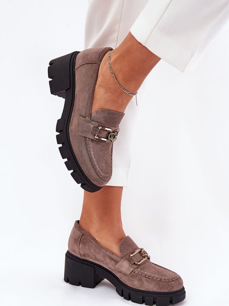 Półbuty Model Vinceza 39921 Dark Beige - Step in style