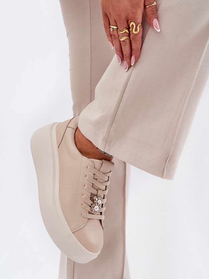 Buty Sportowe Model Vinceza 39922 Beige - Step in style - obrazek 3
