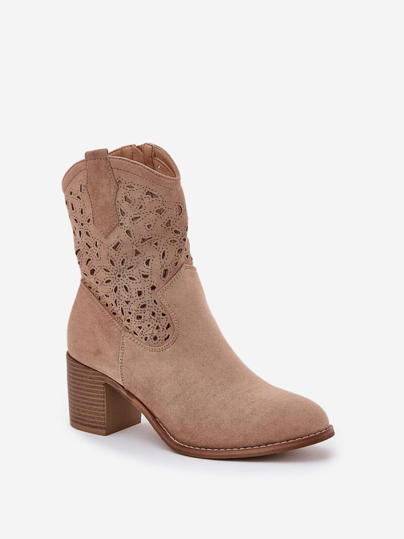Botki Model S.Barski HY51-125 Beige - Step in style - obrazek 2