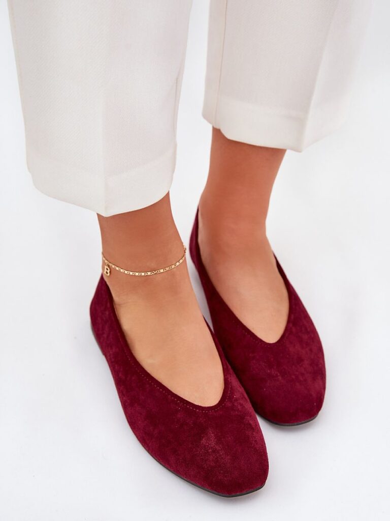 Baleriny Model Osallin  QQ-202 Bordo - Step in style