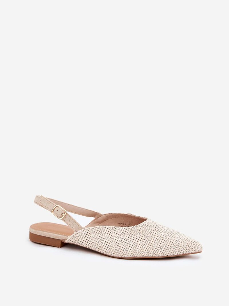 Baleriny Model Hefion 2233 Beige - Step in style - obrazek 2