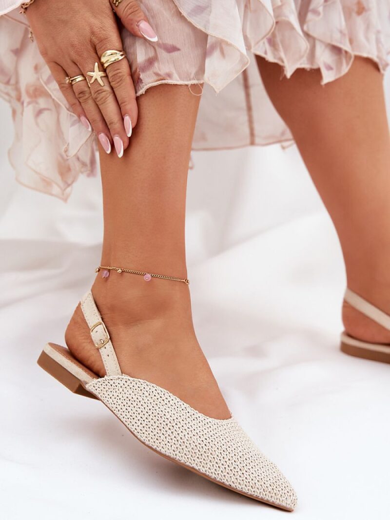 Baleriny Model Hefion 2233 Beige - Step in style - obrazek 3