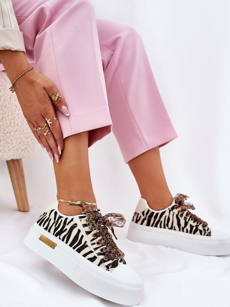 Trampki Model Zidora PC2806 Beige/Zebra - Step in style