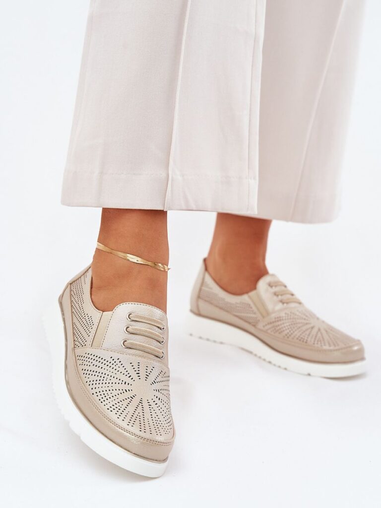 Półbuty Model Azethia 25PB02-9033 Gold - Step in style