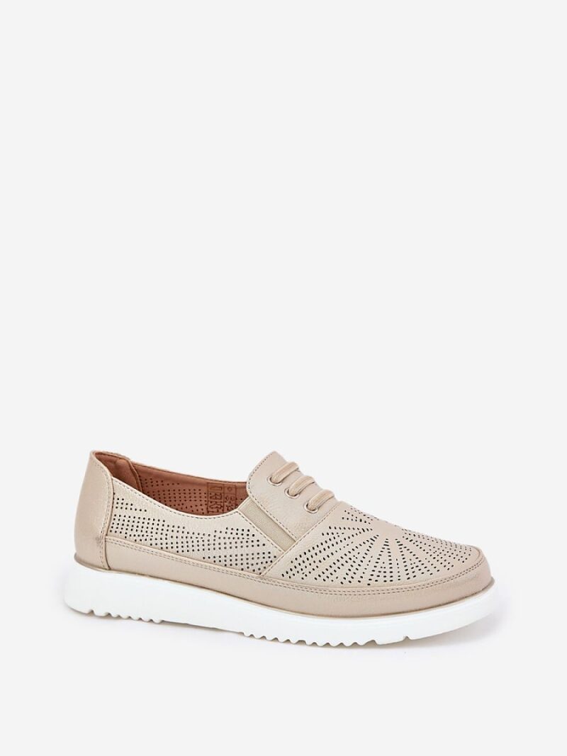 Półbuty Model Azethia 25PB02-9033 Gold - Step in style - obrazek 2