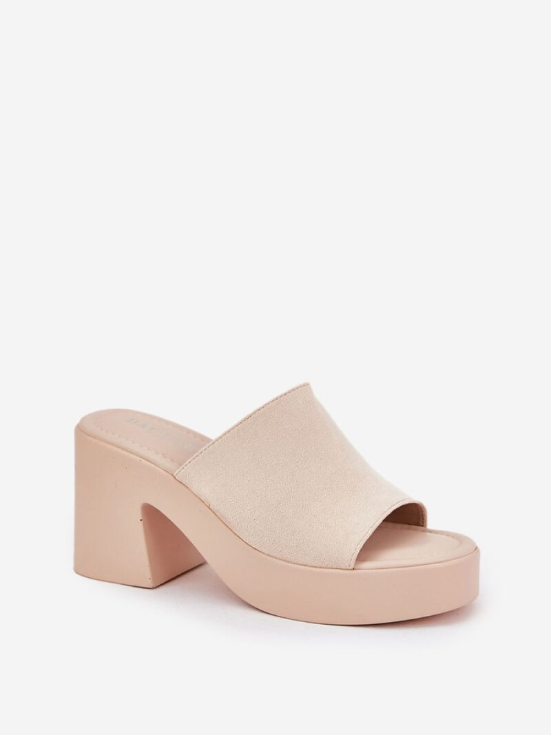 Sandał Klapki Model Omeisa 8338-273 Beige - Step in style - obrazek 2
