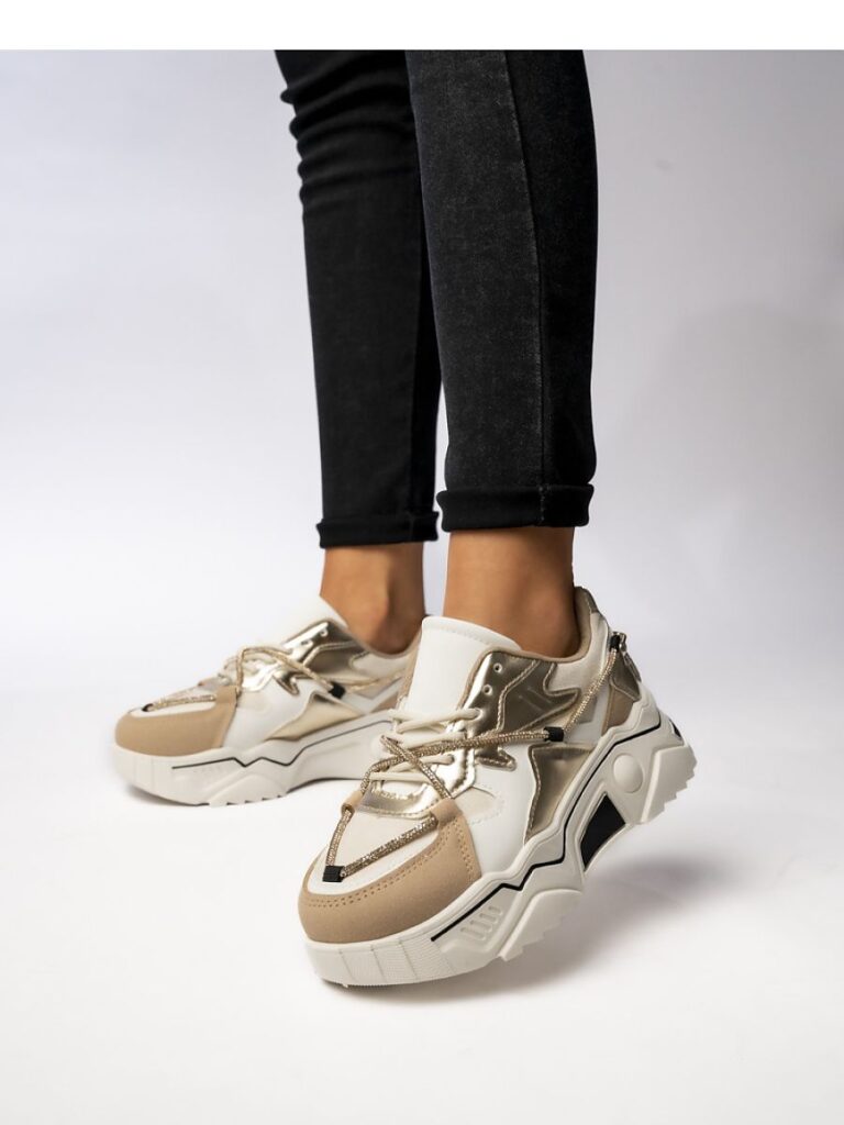 Damskie Sneakersy VEYRA BEIGE - Inello