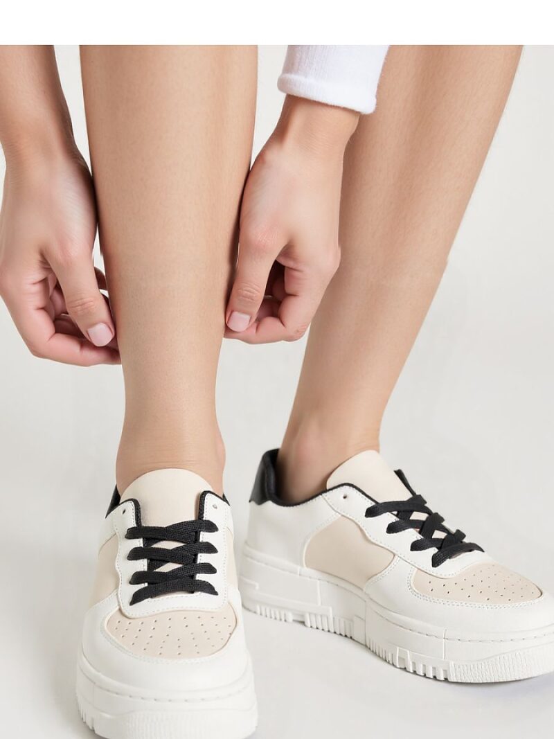 Damskie Sneakersy VEXANA BEIGE - Inello - obrazek 2