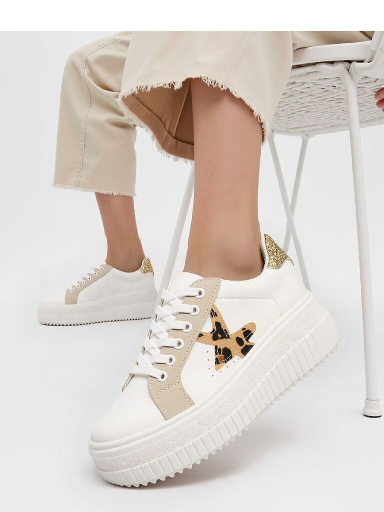 Damskie Sneakersy NOVAX ? Beige - Inello