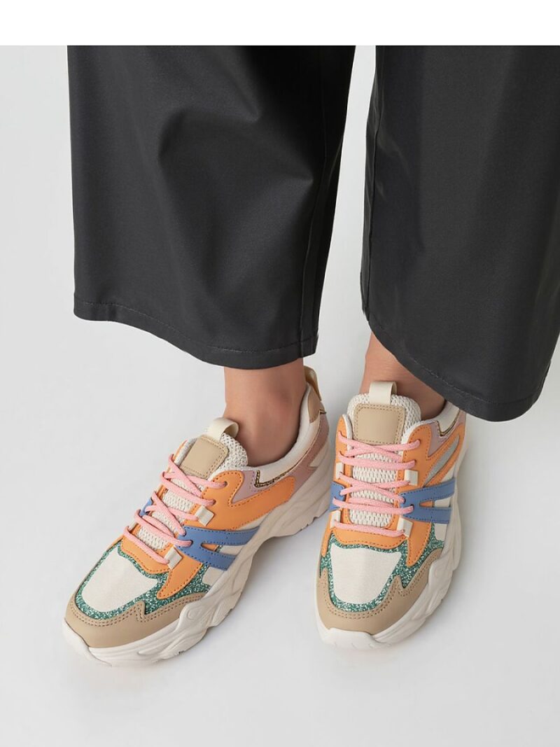 Damskie Sneakersy VEGA ? Orange - Inello - obrazek 2