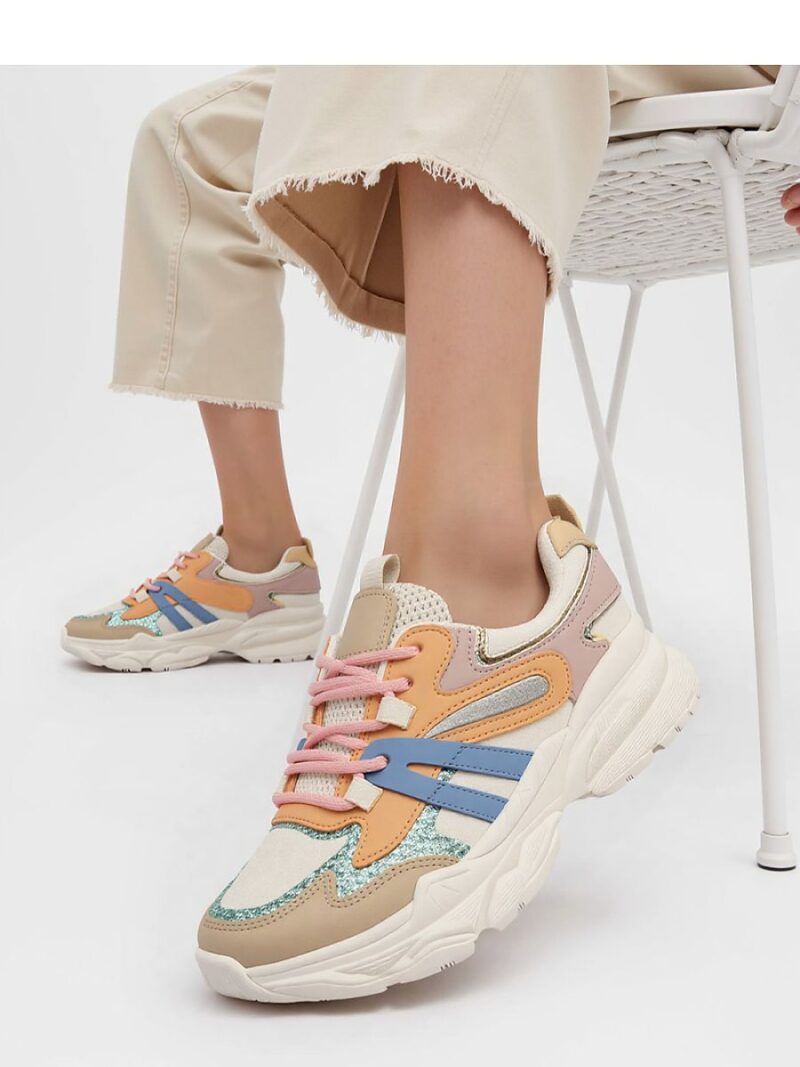 Damskie Sneakersy VEGA ? Orange - Inello - obrazek 4