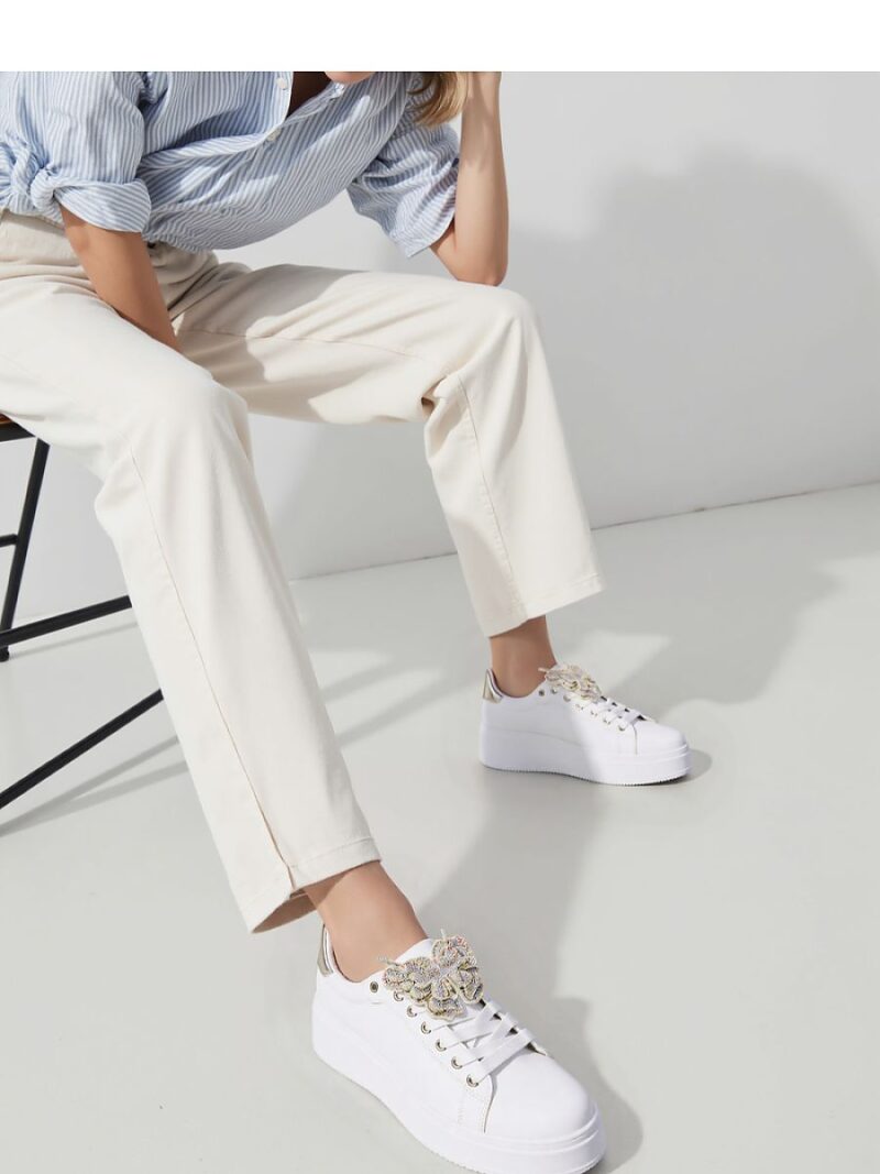 Damskie Sneakersy BUTTERFLY LUX ? Silver - Inello - obrazek 3