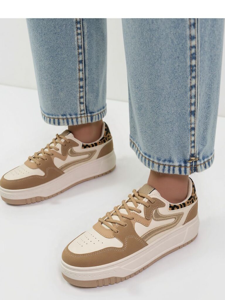 Damskie Sneakersy AVANA ? Beige - Inello