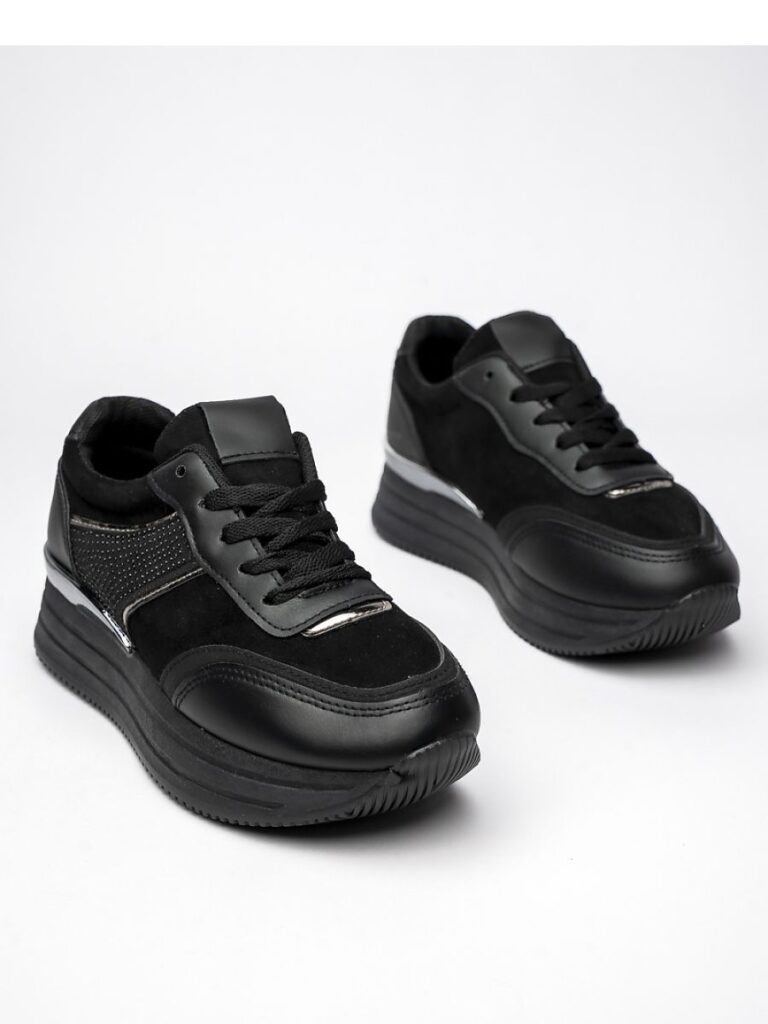 Damskie Sneakersy VELMIA BLACK - Inello