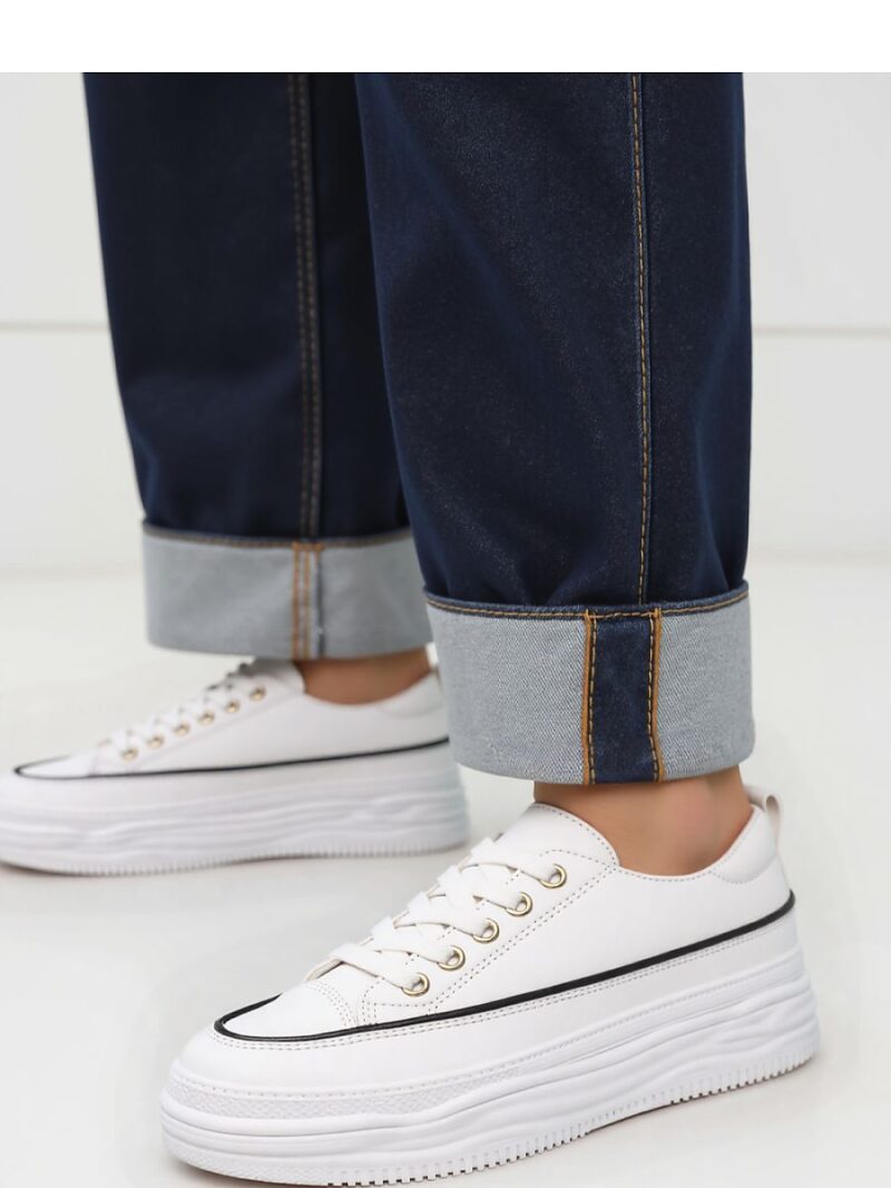 Damskie Sneakersy PLATFORMIA ? White - Inello - obrazek 2