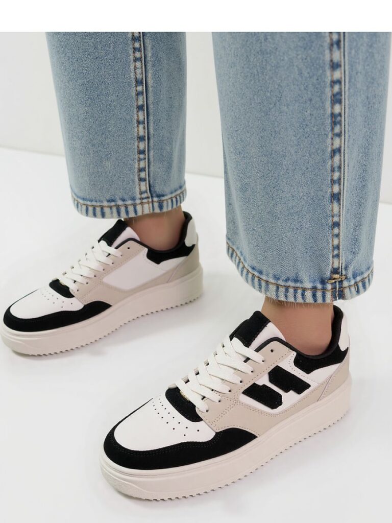 Damskie Sneakersy NORVIN ? White/Black - Inello