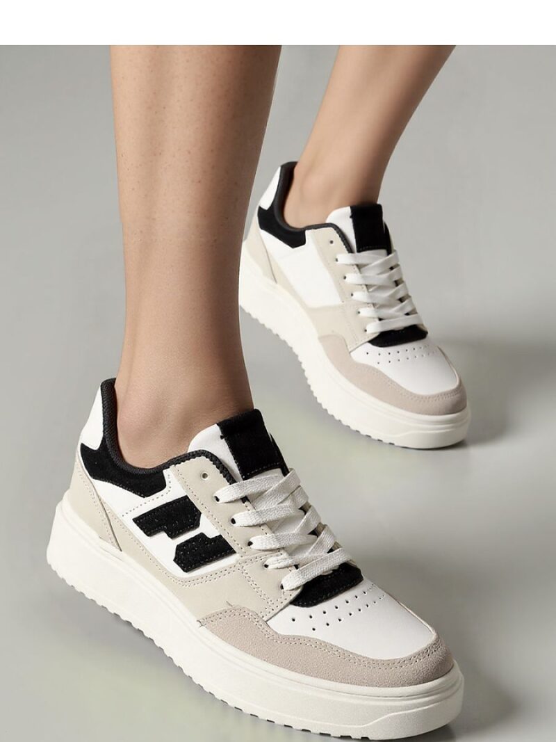 Damskie Sneakersy NORVIN ? White/Black - Inello - obrazek 3