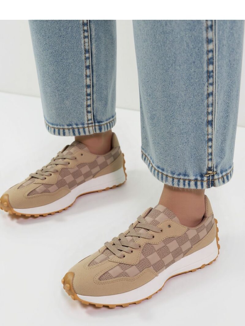 Damskie Sneakersy RENVOX? Khaki - Inello - obrazek 2