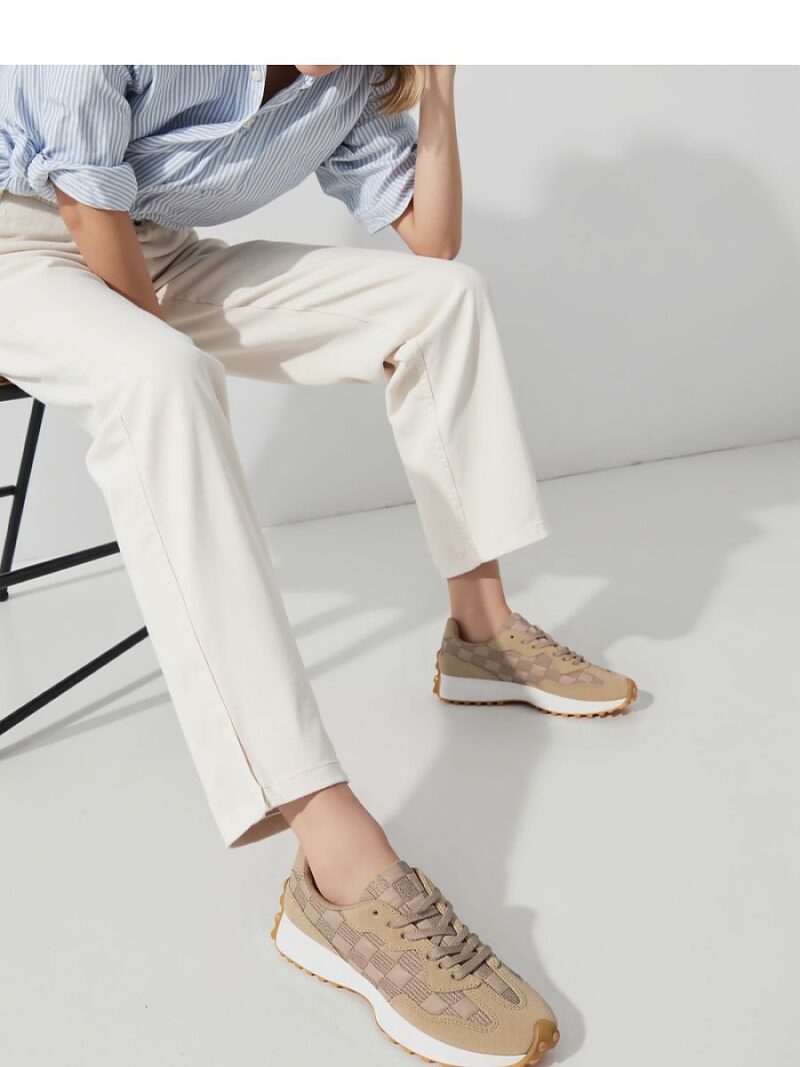 Damskie Sneakersy RENVOX? Khaki - Inello - obrazek 3