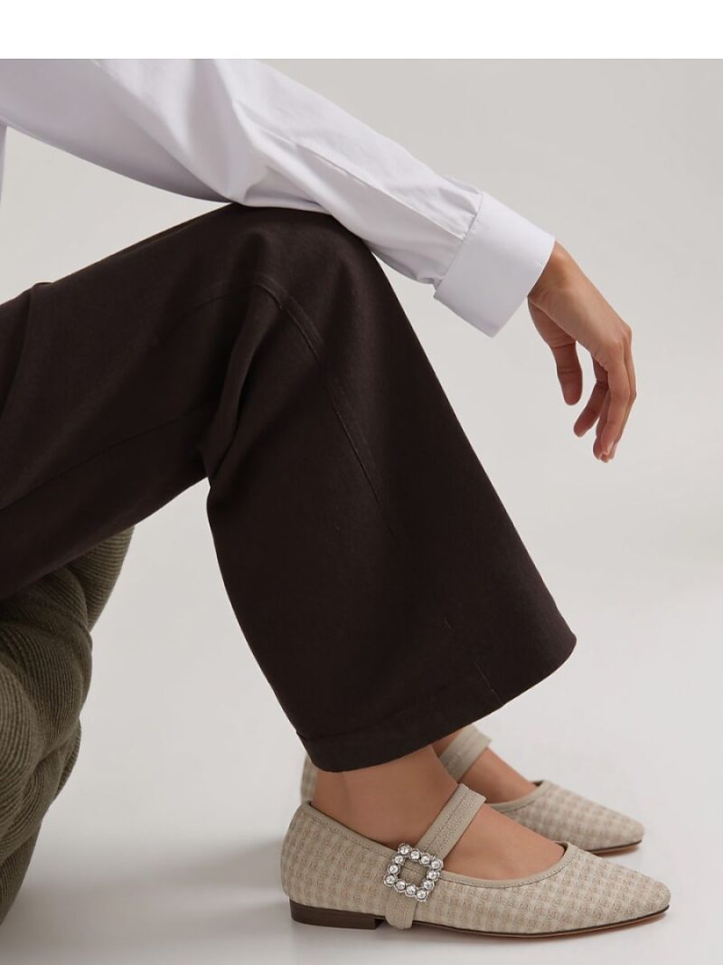Damskie Baleriny ELIORA ? BEIGE - Inello - obrazek 3