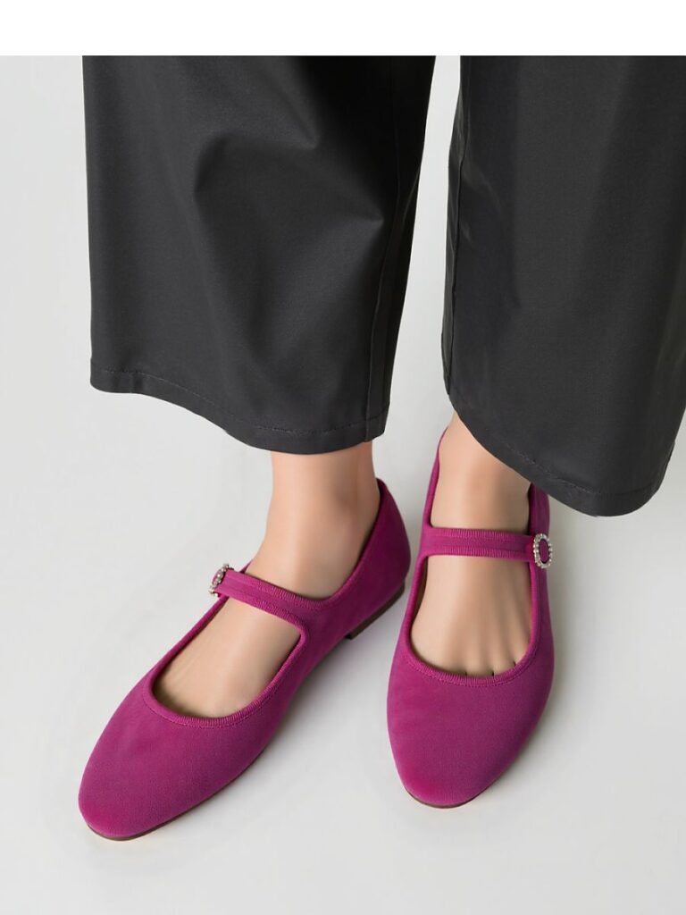 Damskie Baleriny VINTAGE CHARM ? FUSHIA - Inello