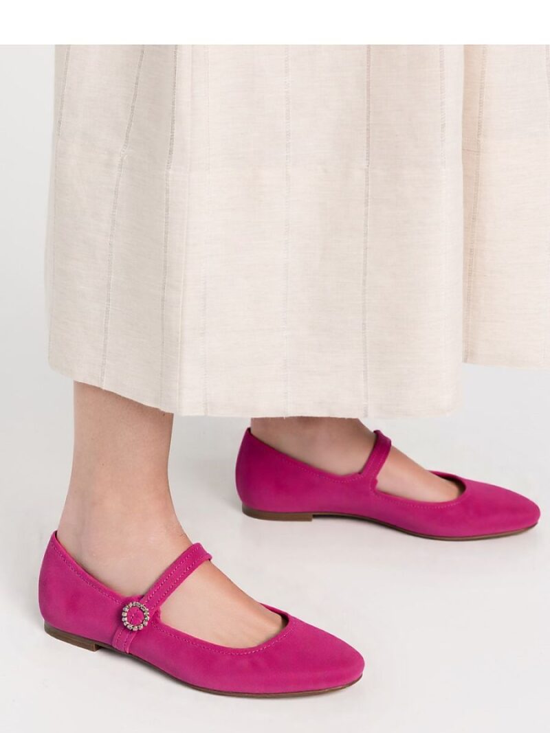 Damskie Baleriny VINTAGE CHARM ? FUSHIA - Inello - obrazek 2
