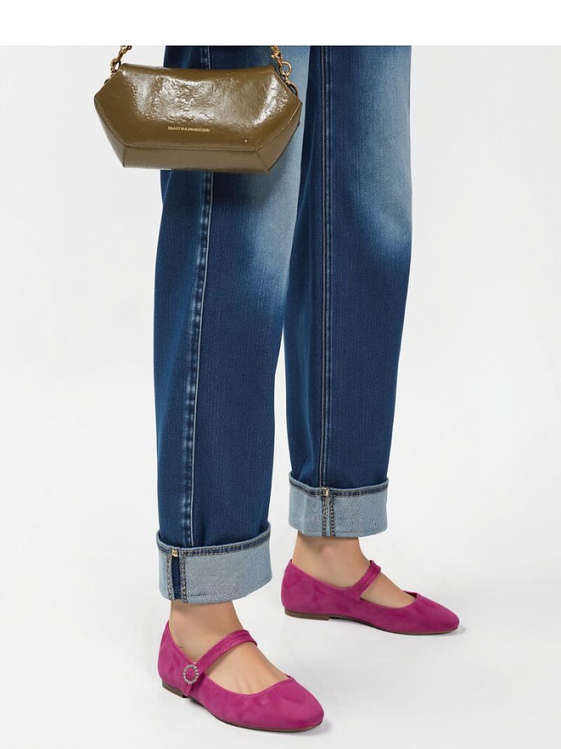 Damskie Baleriny VINTAGE CHARM ? FUSHIA - Inello - obrazek 4