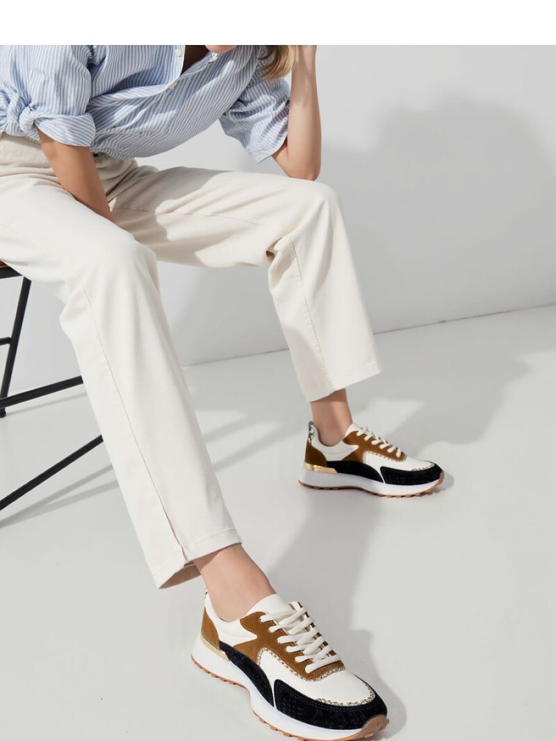 Damskie Sneakersy ARMY WHITE BLACK - Inello - obrazek 3