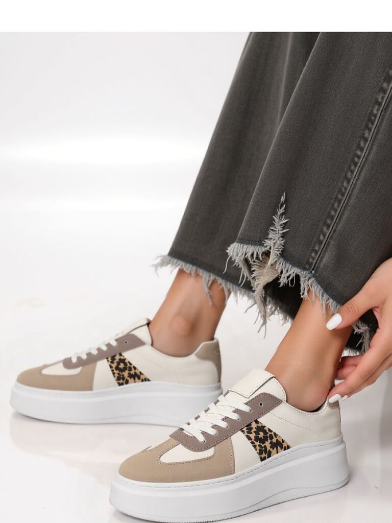 Damskie Sneakersy CITY CHIC KHAKI - Inello